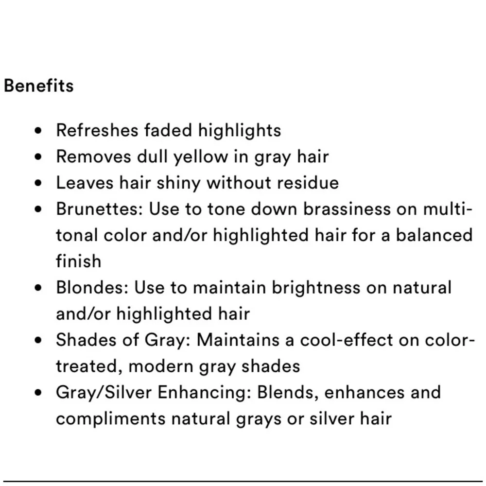 Clairol Professional Shimmer Lights Purple Shampoo Blonde Toning Reduces Brass